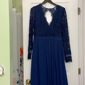 Lulu’s Navy Maxi Dress
